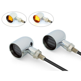 Derby Aluminium LED Indicators - Chrome / Black