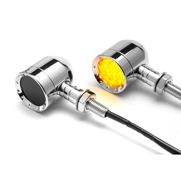 Alloy Bobber LED Indicators - Chrome