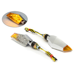Dover Orange Tip LED Indicators - Chrome
