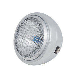 6.5" Metal Mesh Headlight - Chrome