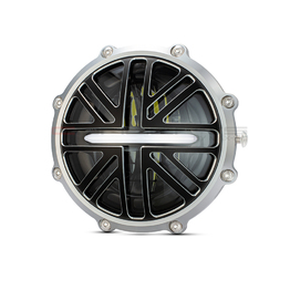 5.75" Chrome LED Monza Aluminium Headlight - Union Jack Grill