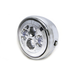 7.7" LED Projector Metal Headlight - Chrome
