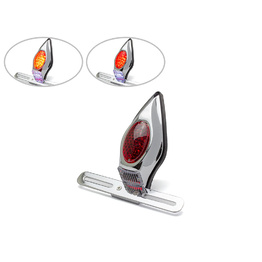 Tombstone Alloy Tail Light - Chrome