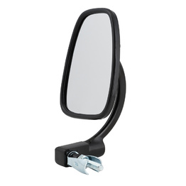 Devon Satin Black Bar End Mirror