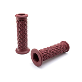 Diamond Cafe Racer Grips - Brown