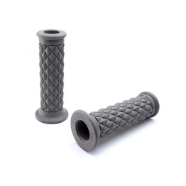 Diamond Cafe Racer Grips - Grey
