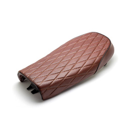 Motorcycle Seat - Diamond Stitch Scrambler Brown