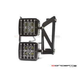 Cube Vent Grill Dual Stacked LED Headlight Kit
