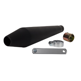 Reversible Cafe Racer Exhaust - Black