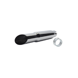 Slash Cut Exhaust - Chrome
