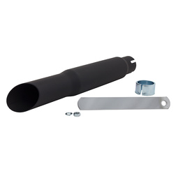 Slash Cut Exhaust - Black