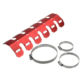 10" Exhaust Header Guard - Red