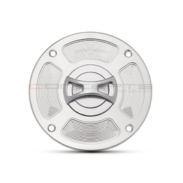 K Series Alumnium Bowtie Fuel Cap - Silver