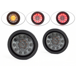 4" Flush Mount LED Stop / Tail / Indicator Lights - Pair