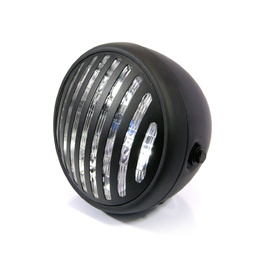 Prison Grill Side Mount Motorcycle Headlight - 7.7"