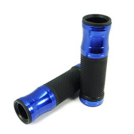 Motorcycle Alloy Hand Grips - Blue