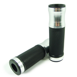 Motorcycle Alloy Hand Grips - Silver