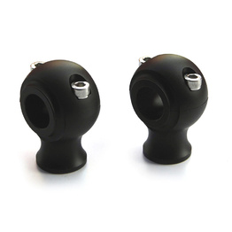 Round Black Handle Bar Risers - 31.75 MM