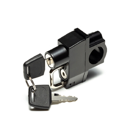 Bar Mount Alloy Helmet Lock - Black