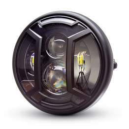7.7" Multi Projector Headlight with Armour Design Grill - Matte Black
