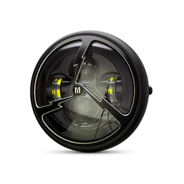 7.7" Multi Projector Headlight with Tri-Bolt Grill - Matte Black