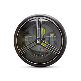 7.7" Multi Projector Headlight with Tri-Pro Grill - Matte Black