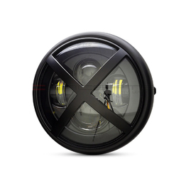 7.7" Multi Projector Headlight with X-Rally Grill - Matte Black