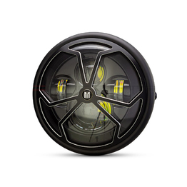 7.7" Multi Projector Headlight with J-Rob Grill - Matte Black