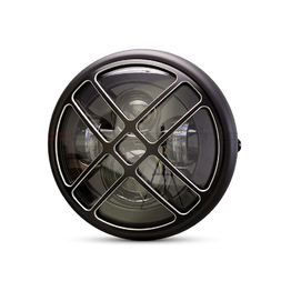 7.7" Multi Projector Headlight with Titan Grill - Matte Black