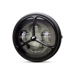 7.7" Multi Projector Headlight with Turbine Grill - Matte Black