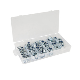 100 Piece Nylon Lock Nut Set