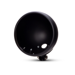 7.7" Bottom Mount Metal Headlight Housing - Matte Black