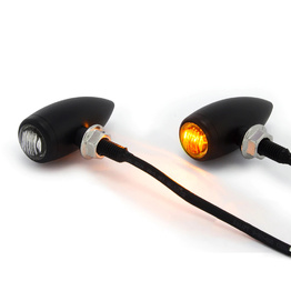 Micro Bullet LED Indicators - Matte Black 