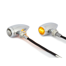 Micro Bullet LED Indicators - Chrome