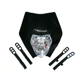 E Marked Motocross Headlight - Black