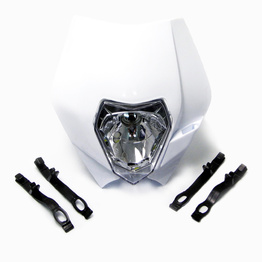 E Marked Motocross Headlight - White