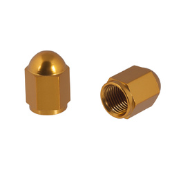 Nut Style Valve Caps - Gold