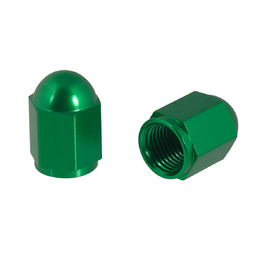 Nut Style Valve Caps - Green