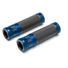 Oval Cut Aluminium Grips - Blue