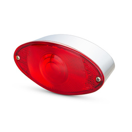 Oval Bulb Brake / Tail Light - Chrome