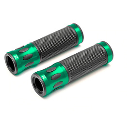 Oval Cut Aluminium Grips - Green