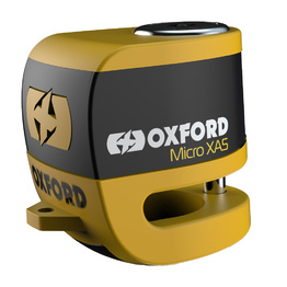 Oxford Micro XA5 Alarm Disc Lock - Yellow/Black