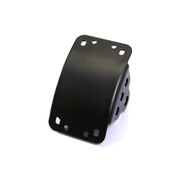 Curved Side Axle Mount License Plate Holder