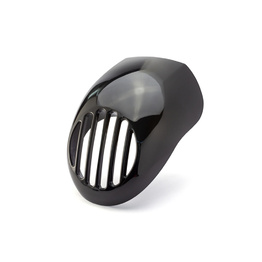 Sportster / Dyna Style Prison Bar Headlight Bikini Fairing Cowl - Gloss Black
