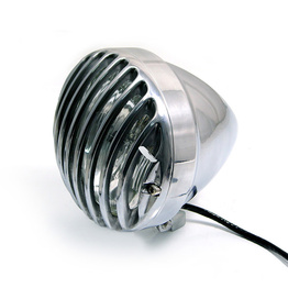 Prison Bar Aluminium Headlight - Chrome