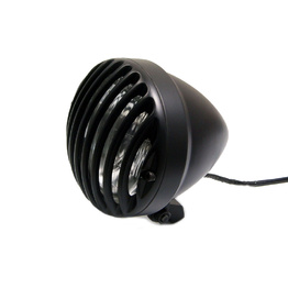 Prison Bar Aluminium Headlight - Matt Black