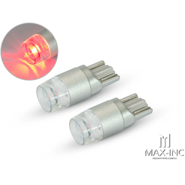 Pair T10 W5W 12V LED Projector Bulb - Red