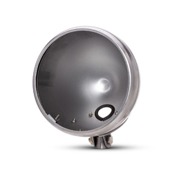 7.7" Bottom Mount Metal Headlight Housing - Unpainted