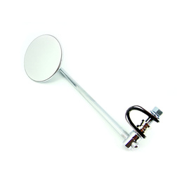 10" Chrome Angle Clamp On Mirror - SIngle