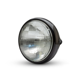 7.7" Shorty Metal Headlight - Gloss Black